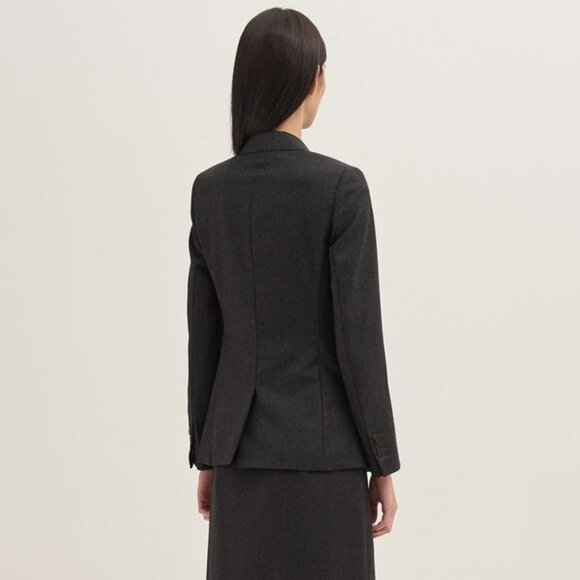 THEORY Staple Blazer in Sleek Flannel - Picture 3 of 9